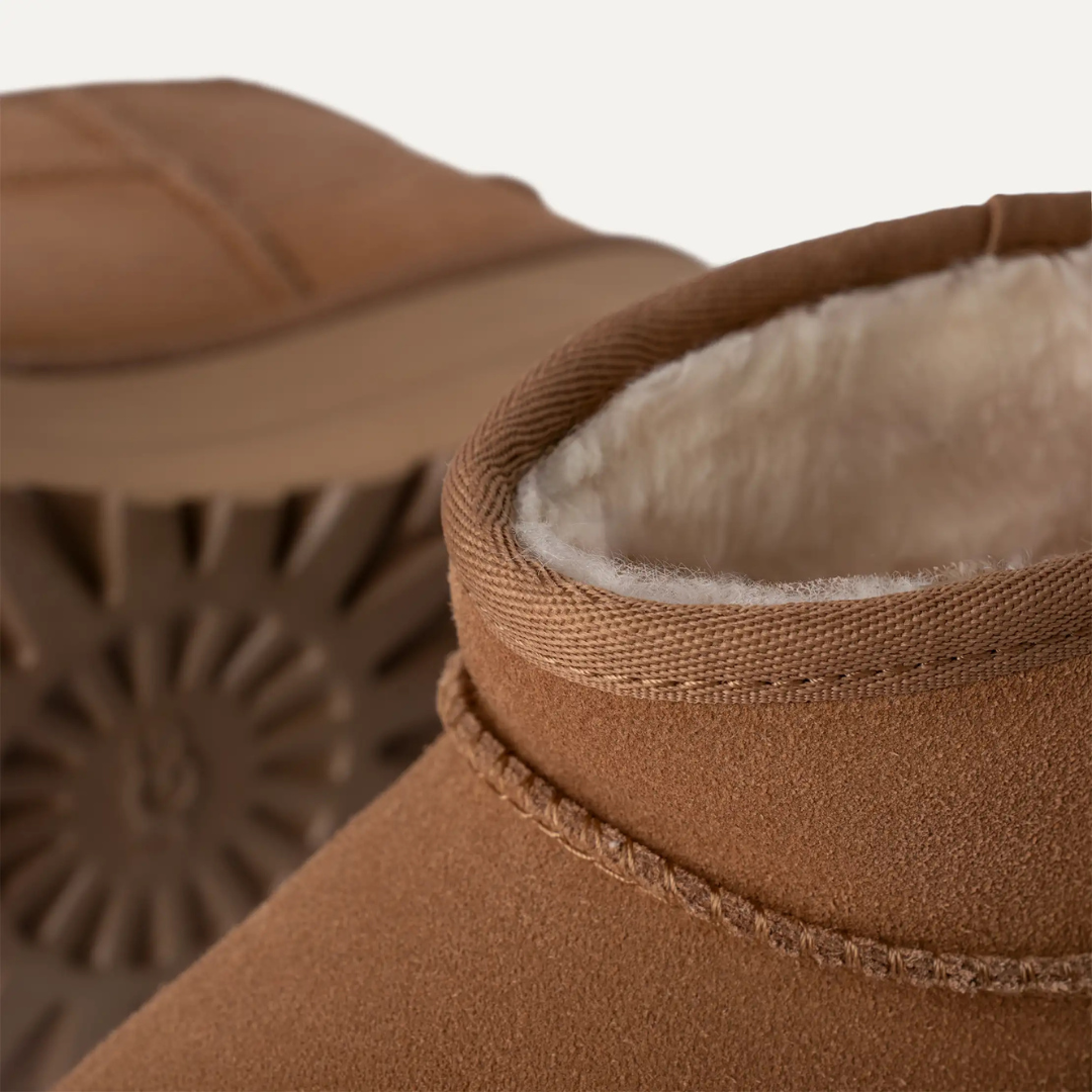 UGG 1135092 Classic Ultra Mini Platform Stivaletti Donna Chestnut