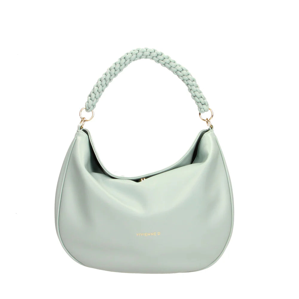 VivienneD Borsa Hobo Romantic Azzurro