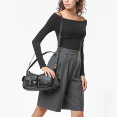 V°73 Liliana 73BS9EY02 Borsa a Spalla Donna Nero