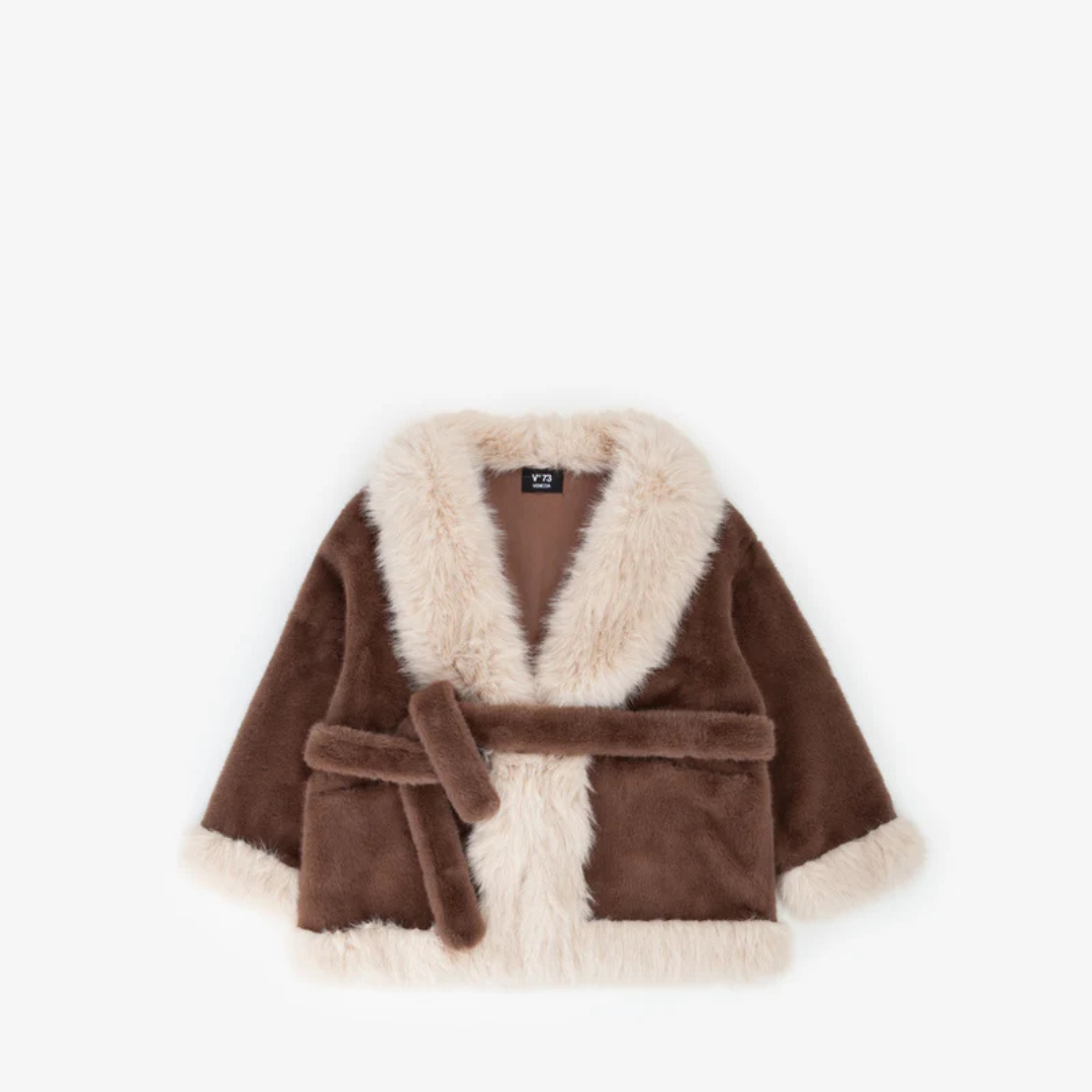 V°73 Penny 73C19EX01 Pelliccia Donna Marrone/Beige