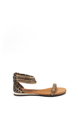 Via Brera 53807 Sandalo Leopard Strass Oro