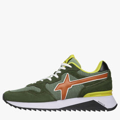 W6YZ YAK-M Sneakers  Militare-Green-Orange