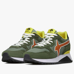 W6YZ YAK-M Sneakers  Militare-Green-Orange