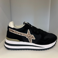 W6YZ YAK-W Sneakers Donna Black-Bone