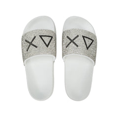 Sun68 Slippers Strass Donna Bianco