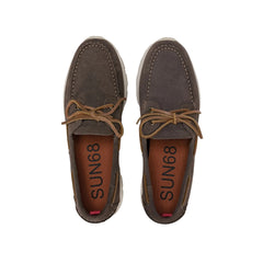 Sun68 Tom Barca Suede Uomo Marrone