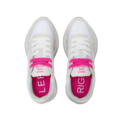 Sun68 Ally Solid Sneakers Donna Bianco/Fuxia