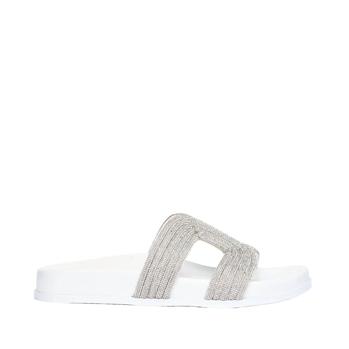 AV Albano Slippers Bianco/Argento