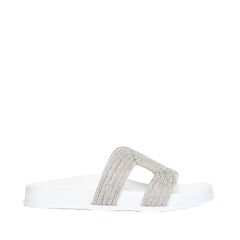 AV Albano Slippers Bianco/Argento