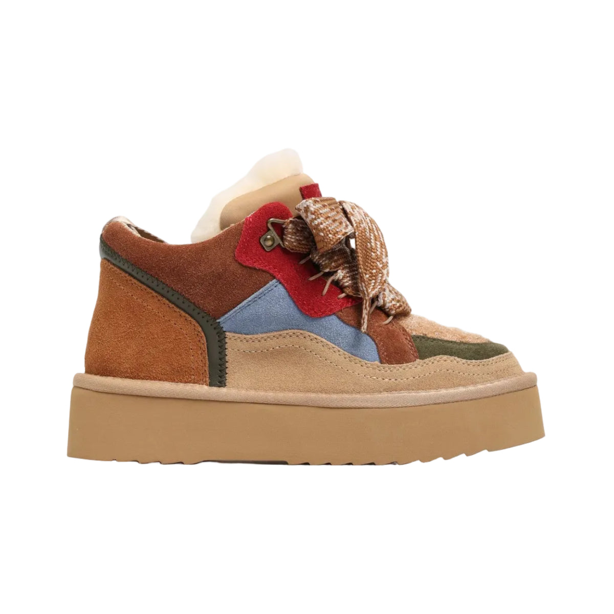 Miss Olivia Sneakers Moon-16 Donna Beige/Olive