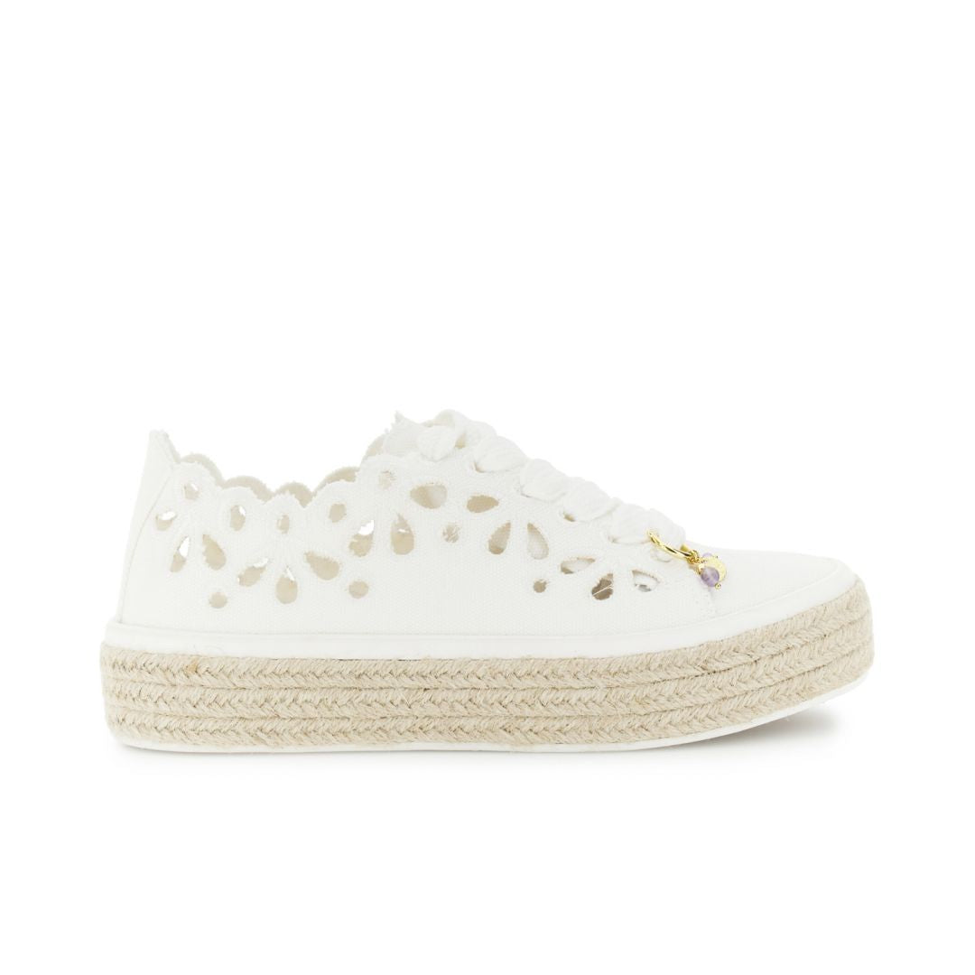 CafèNoir Sneakers in Tessuto Donna Bianco