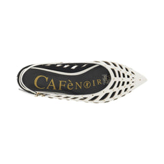 CafèNoir Ballerine in Nappa Traforata Donna Bianco