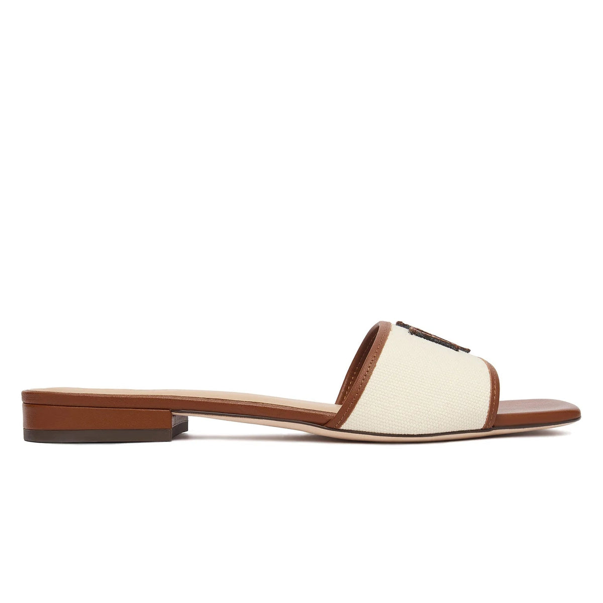 Ralph Lauren Ciabatte Donna Crema/Cuoio