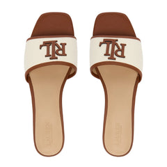 Ralph Lauren Ciabatte Donna Crema/Cuoio