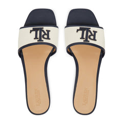 Ralph Lauren Ciabatte Donna Crema/Blue Navy