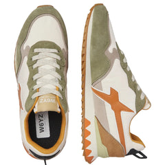 W6YZ Sneakers Uomo Militare/Beige/Orange