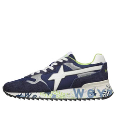 W6YZ Sneakers Uomo Navy/Silver/White