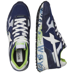 W6YZ Sneakers Uomo Navy/Silver/White