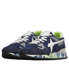 W6YZ Sneakers Uomo Navy/Silver/White