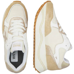 W6YZ Sneakers Donna Beige/Oro
