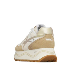 W6YZ Sneakers Donna Beige/Oro