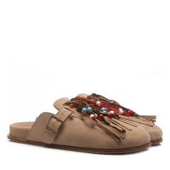 Mosaic Sabot Donna Beige
