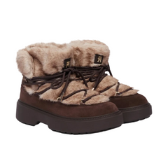 Tommy Hilfiger Lace-Up Snow Boot Donna Marrone